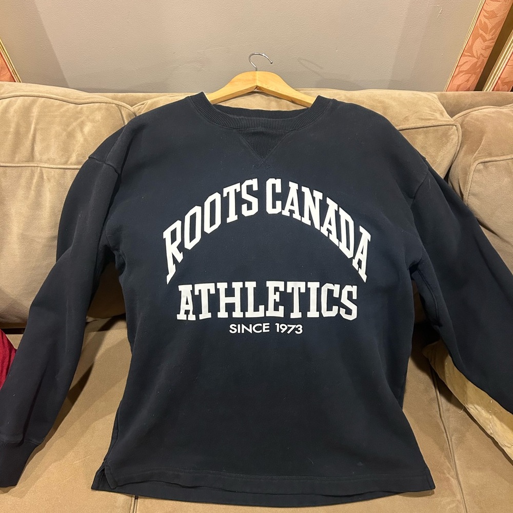 Roots Canada Athletics Black Crewneck
